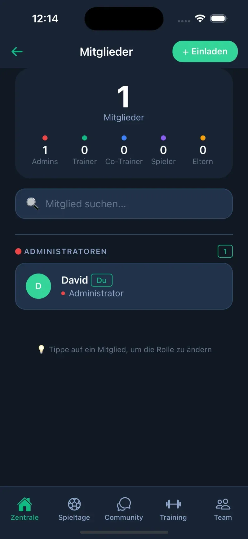 Team-Management & Mitglieder - Ansicht 2