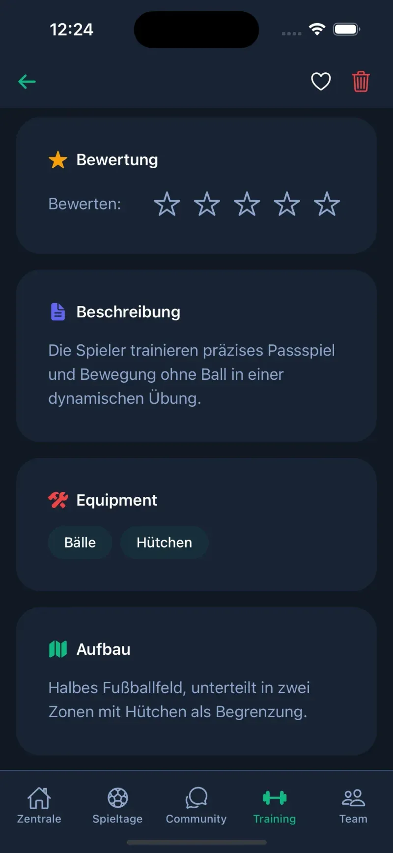 Training planen & Inhalte - Ansicht 4