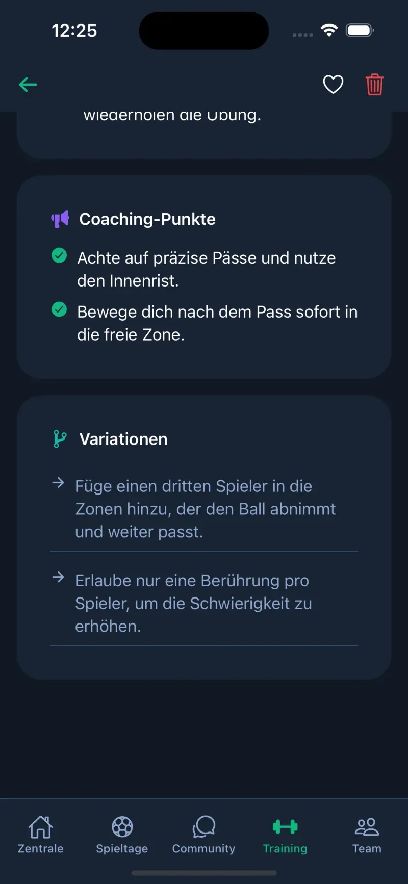 KI-Trainingsassistent & Übungsbibliothek - Ansicht 3