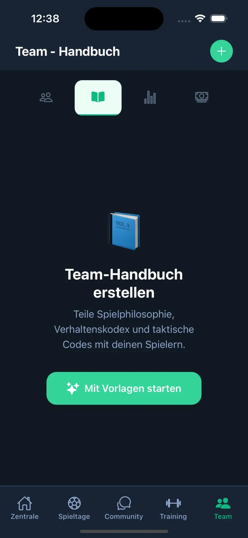 Team-Handbuch - Ansicht 1